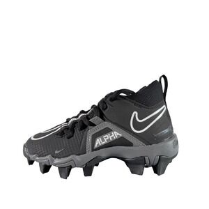 Nike Alpha Menace 3 Shark BG Football Cleats Black Grey Size 10C CV0581-010